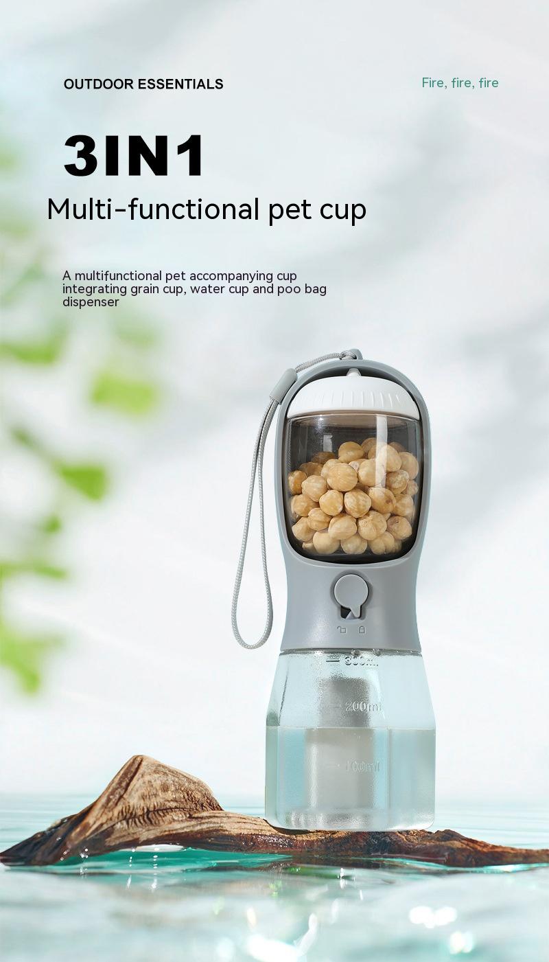 Three-in-one Portable Multi-functional Cups Pets Supplies
